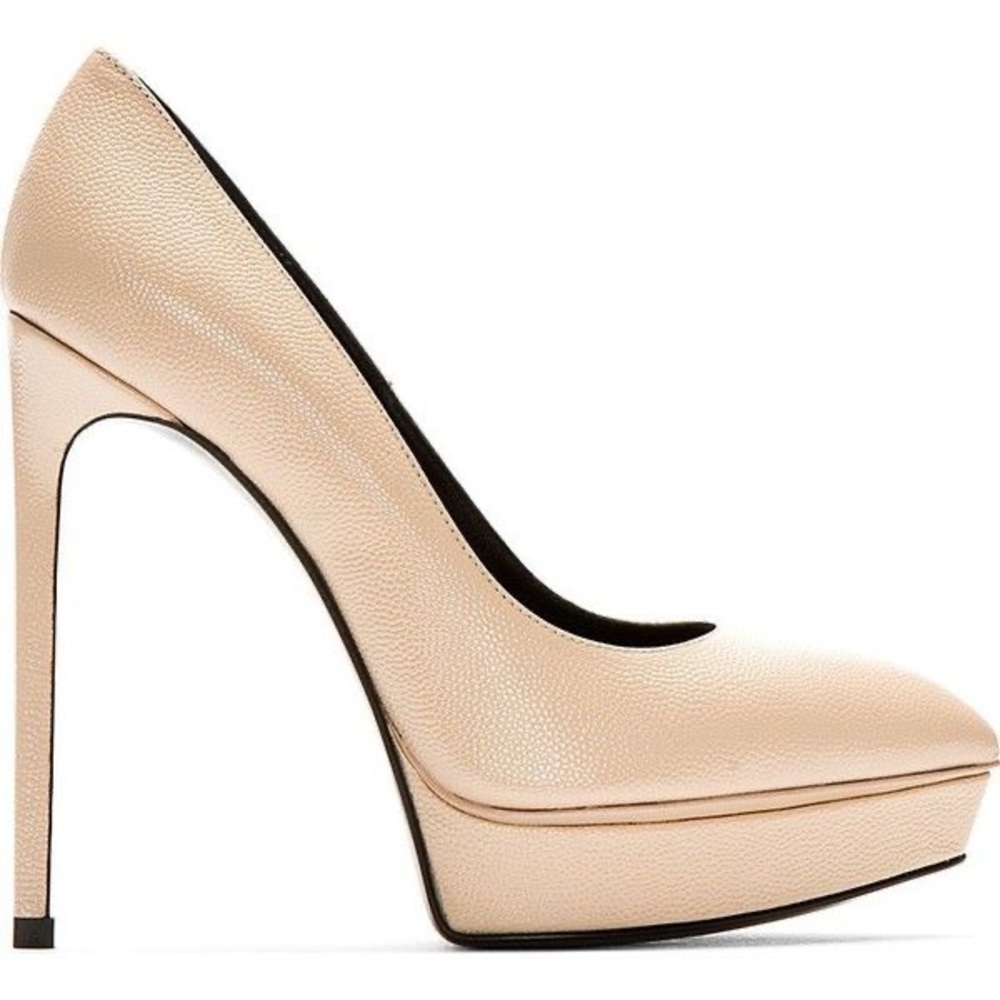 Saint Laurent YSL  Janis Nude Heels Size 39